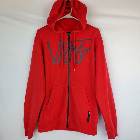 vans sweatshirt red